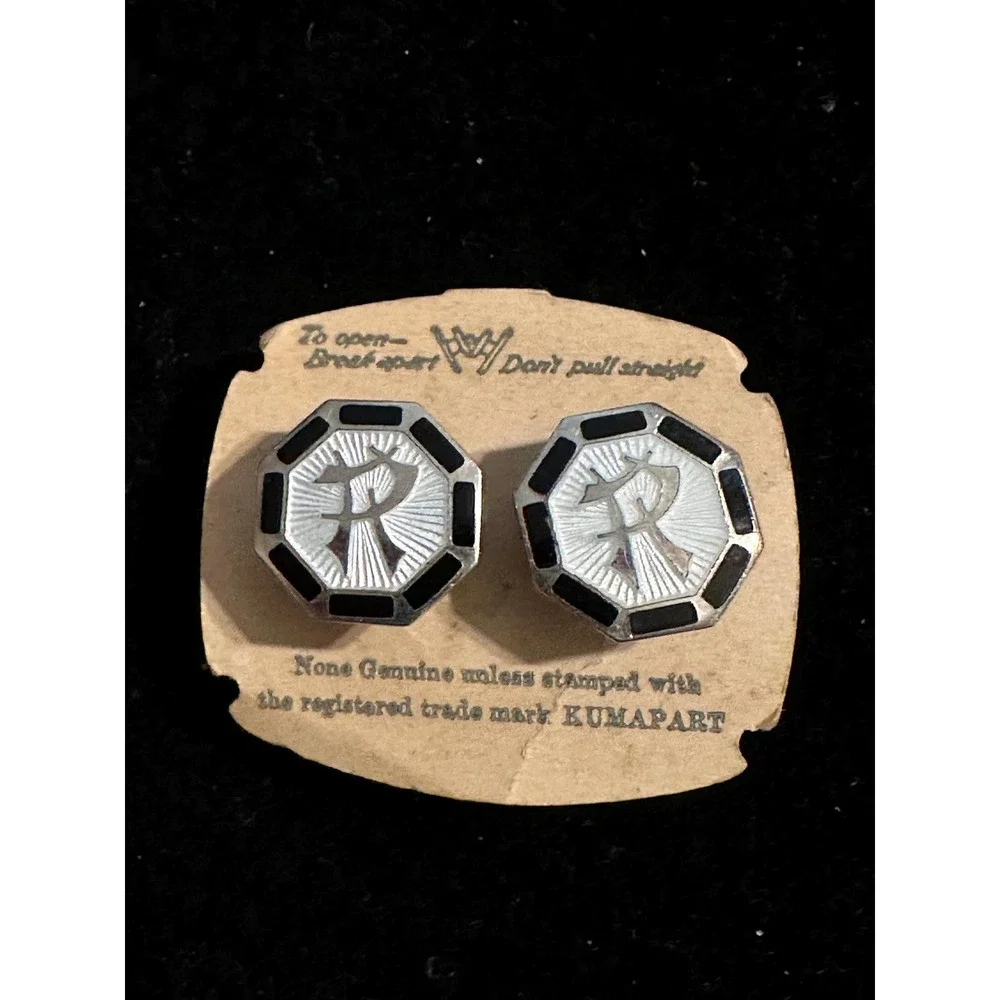 Art Deco Kum-a-Part Cuff Links 